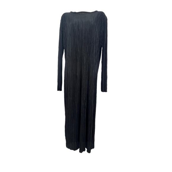 Boohoo Dress Women's 18 NWT Black Slinky Maxi Length Form Fitting Sexy Goth - Picture 2 of 6